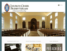 Tablet Screenshot of church-creek.org